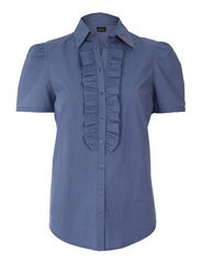 Whiite Berith SS Shirt - Infinity Blue